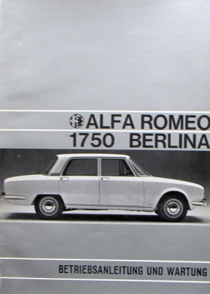 Alfa Romeo 1750 Berlina 1968 Owner Manual (0001)